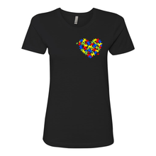 Load image into Gallery viewer, Autism Heart Women&#39;s Boyfriend Tee
