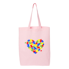 Load image into Gallery viewer, Autism Heart Tote
