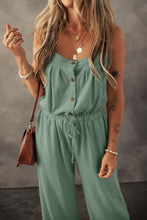 Load image into Gallery viewer, Drawstring Wide Strap Wide Leg Overalls
