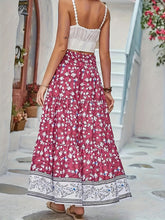 Load image into Gallery viewer, Full Size Tiered Printed Elastic Waist Skirt
