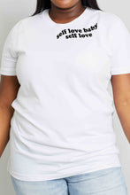 Load image into Gallery viewer, Simply Love Full Size SELF LOVE BABY SELF LOVE Graphic Cotton T-Shirt
