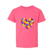 Load image into Gallery viewer, Autism Heart Youth T-Shirt
