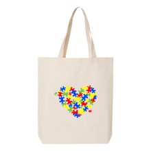 Load image into Gallery viewer, Autism Heart Tote
