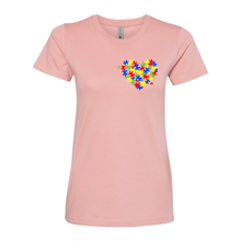 Load image into Gallery viewer, Autism Heart Women&#39;s Boyfriend Tee
