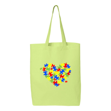 Load image into Gallery viewer, Autism Heart Tote
