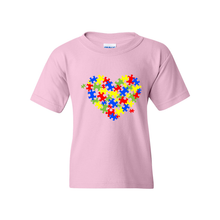 Load image into Gallery viewer, Autism Heart Youth T-Shirt
