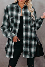 Load image into Gallery viewer, Full Size Plaid Collared Neck Long Sleeve Shirt
