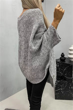 Load image into Gallery viewer, Round Neck Batwing Sleeve Sweater
