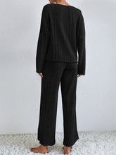 Load image into Gallery viewer, V-Neck Long Sleeve Top and Pants Set
