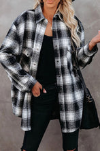 Load image into Gallery viewer, Full Size Plaid Collared Neck Long Sleeve Shirt
