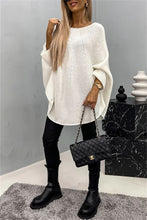 Load image into Gallery viewer, Round Neck Batwing Sleeve Sweater
