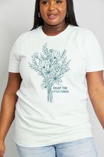 Load image into Gallery viewer, Simply Love Full Size ENJOY THE LITTLE THINGS Graphic Cotton Tee
