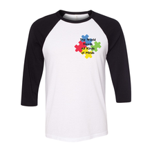 Load image into Gallery viewer, All Kinds of Minds Unisex Raglan Tee
