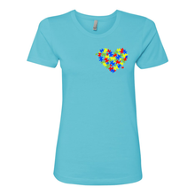 Load image into Gallery viewer, Autism Heart Women&#39;s Boyfriend Tee
