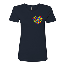 Load image into Gallery viewer, Autism Heart Women&#39;s Boyfriend Tee
