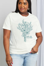 Load image into Gallery viewer, Simply Love Full Size ENJOY THE LITTLE THINGS Graphic Cotton Tee
