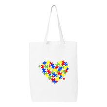 Load image into Gallery viewer, Autism Heart Tote
