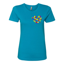 Load image into Gallery viewer, Autism Heart Women&#39;s Boyfriend Tee
