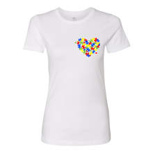 Load image into Gallery viewer, Autism Heart Women&#39;s Boyfriend Tee
