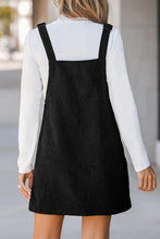 Load image into Gallery viewer, Pocketed Square Neck Wide Strap Overall Dress
