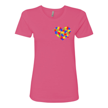 Load image into Gallery viewer, Autism Heart Women&#39;s Boyfriend Tee
