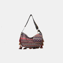 Load image into Gallery viewer, Printed Tassel Detail Crossbody Bag with Small Purse
