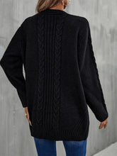 Load image into Gallery viewer, Warm Fall Mixed Knit Open Front Longline Cardigan
